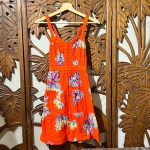 Orange summer dress